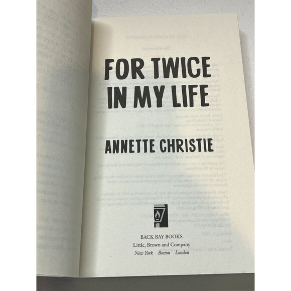 For Twice In My Life – New Paperback Rom-Com by Annette Christie - Picture 2 of 5